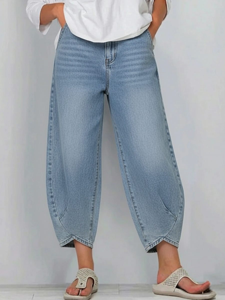 New Arrivals🔥 Women's Casual Simple Denim Cotton Pants