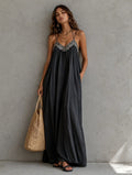 Sequin Spaghetti Strap Loose Maxi Dress