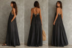 Sequin Spaghetti Strap Loose Maxi Dress