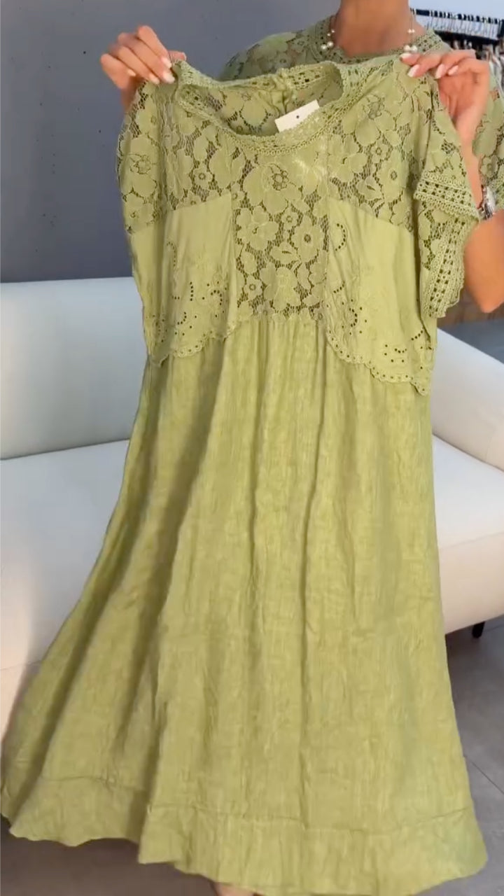 Women's Crew-Neck Cut-Out Panel Dress