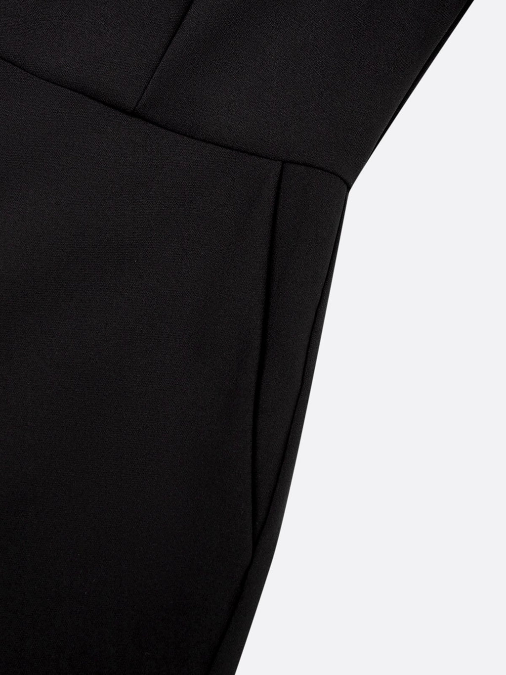 Women Black Bow Tie Neck Short Sleeve Dressy Jumpsuit