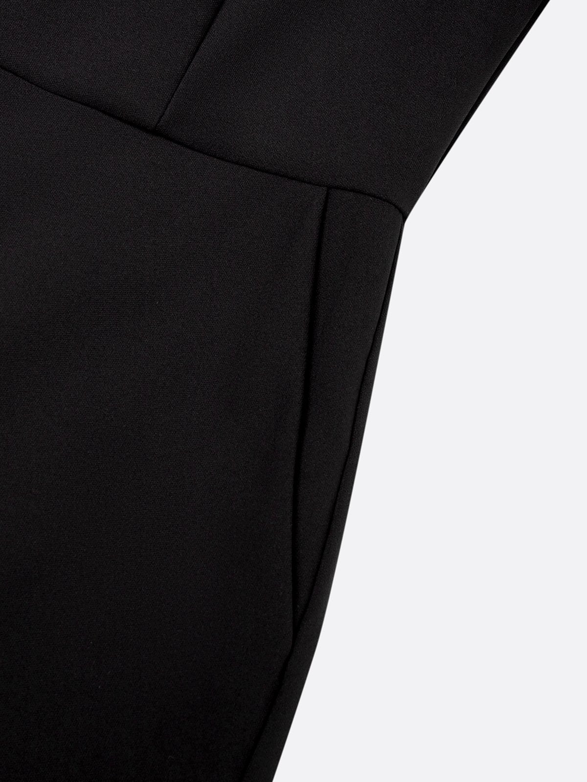 Women Black Bow Tie Neck Short Sleeve Dressy Jumpsuit
