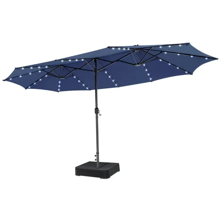 Large Heavy-Duty Patio Umbrella with Base