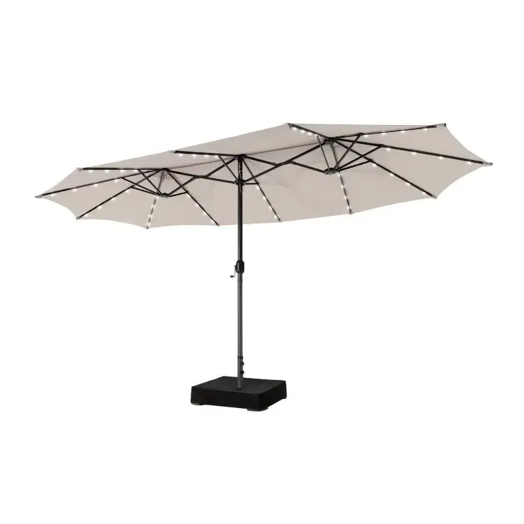Large Heavy-Duty Patio Umbrella with Base