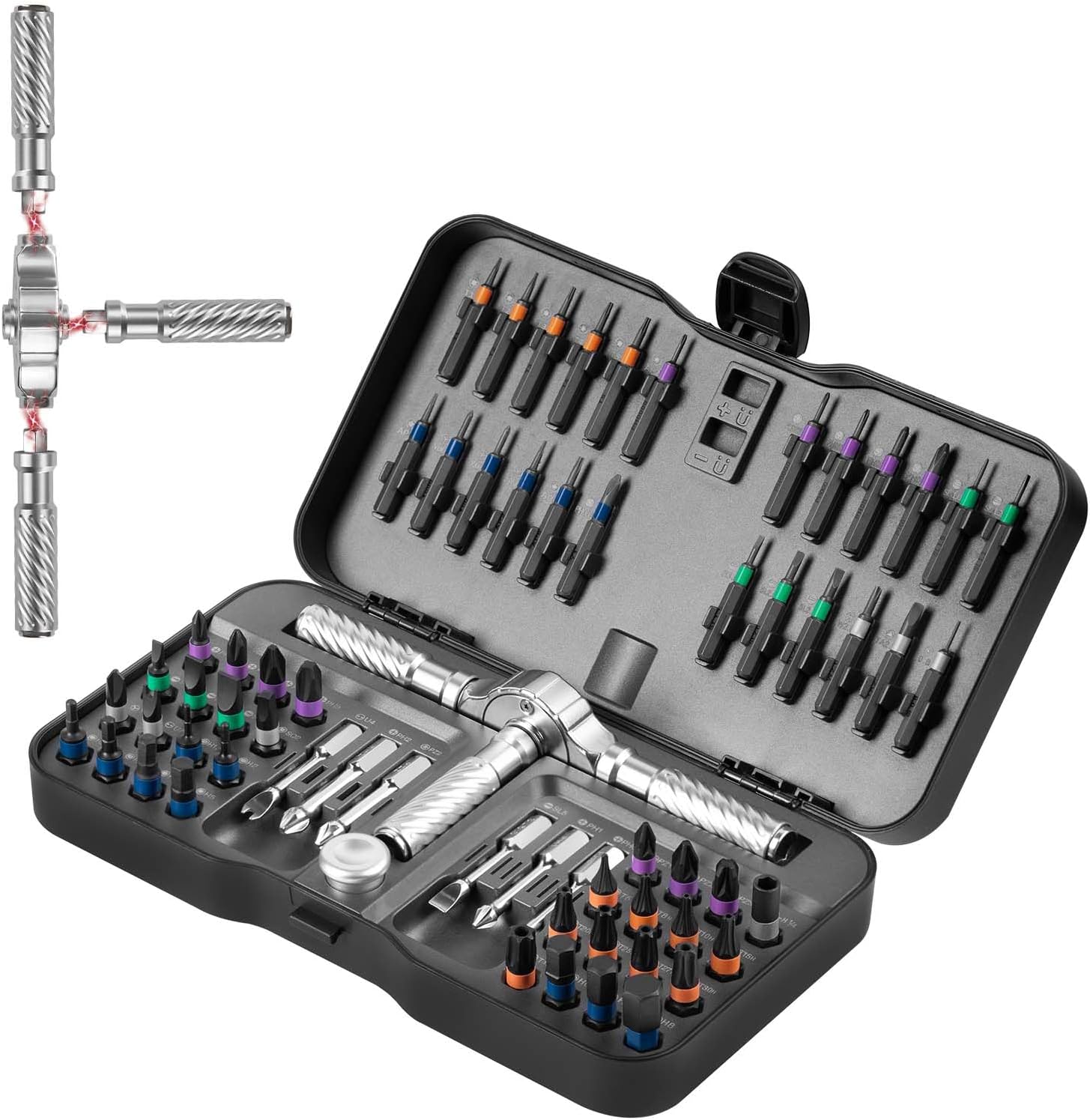 【SummerVibes】24-in-1 Multi-Purpose Magnetic Ratchet Screwdriver & Wrench Set