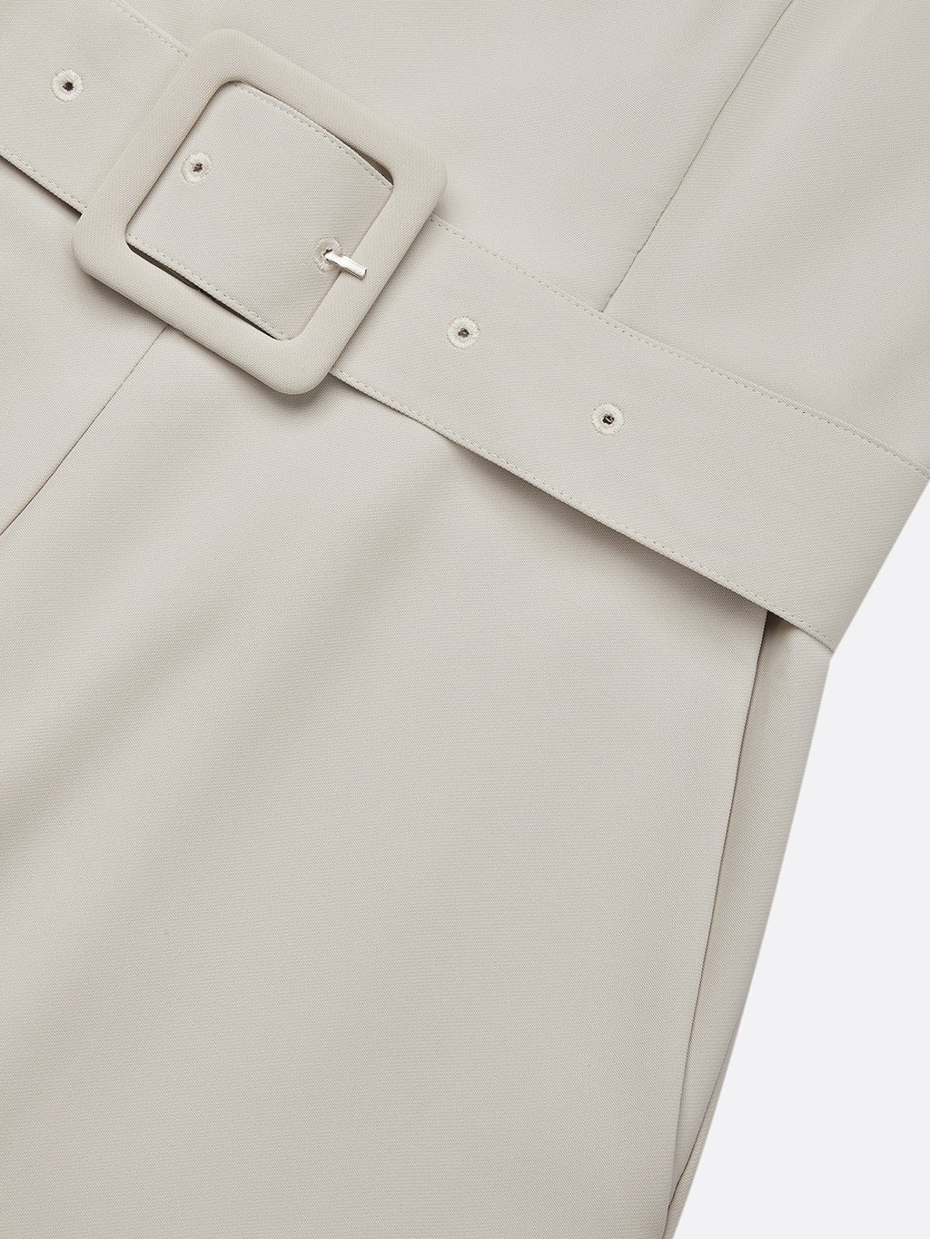 Women Beige Sweetheart Neckline Three Quarter Sleeve Dressy Jumpsuit