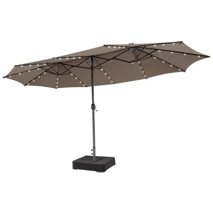 Large Heavy-Duty Patio Umbrella with Base
