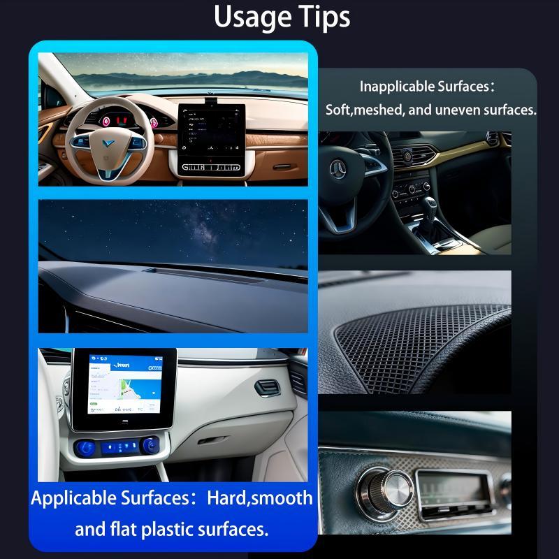 Universal Magnetic Car Phone Holder Strong Vacuum Suction Cup Mount for All Smartphones & Vehicles Foldable Design Works on Dashboard Gym & Bathroom Mirrors