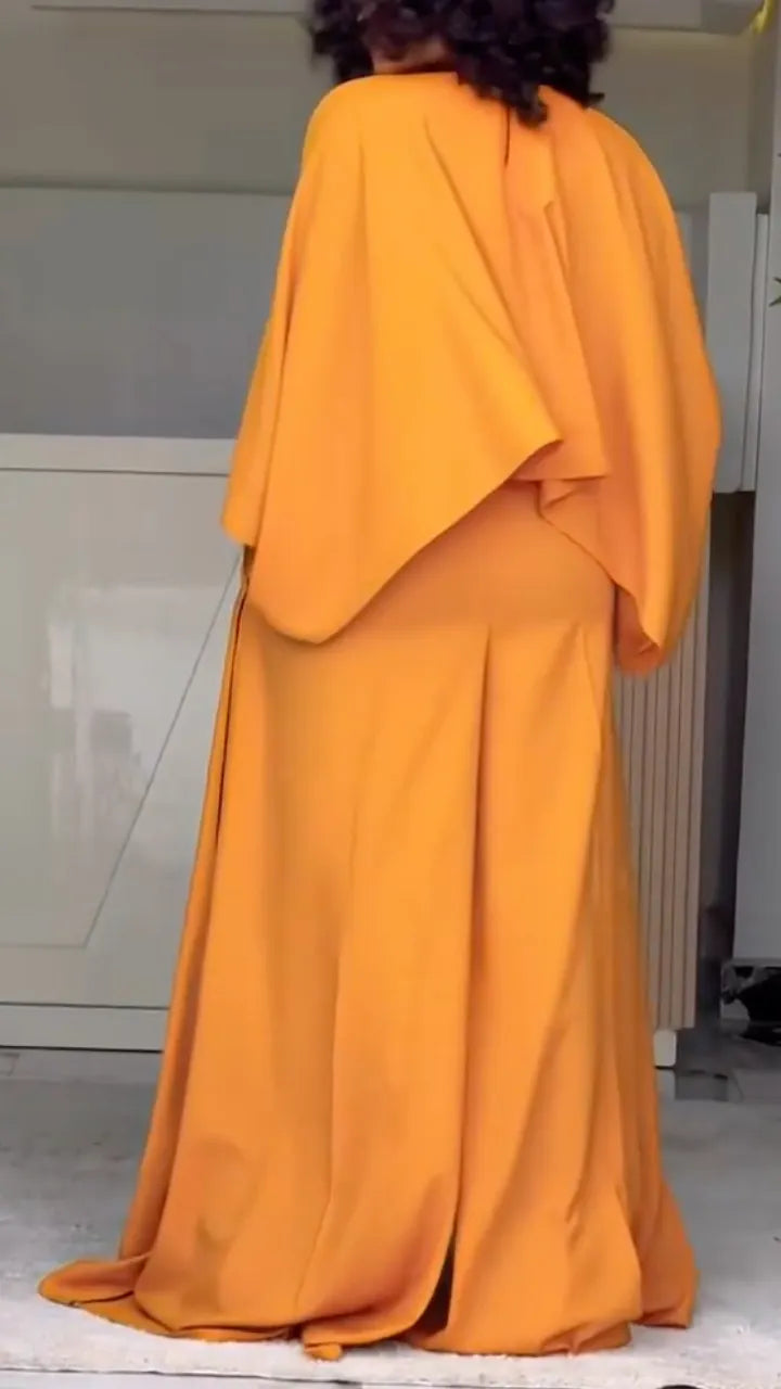 Oversized Cropped Top & Wide-Leg Pant Co-Ord Set