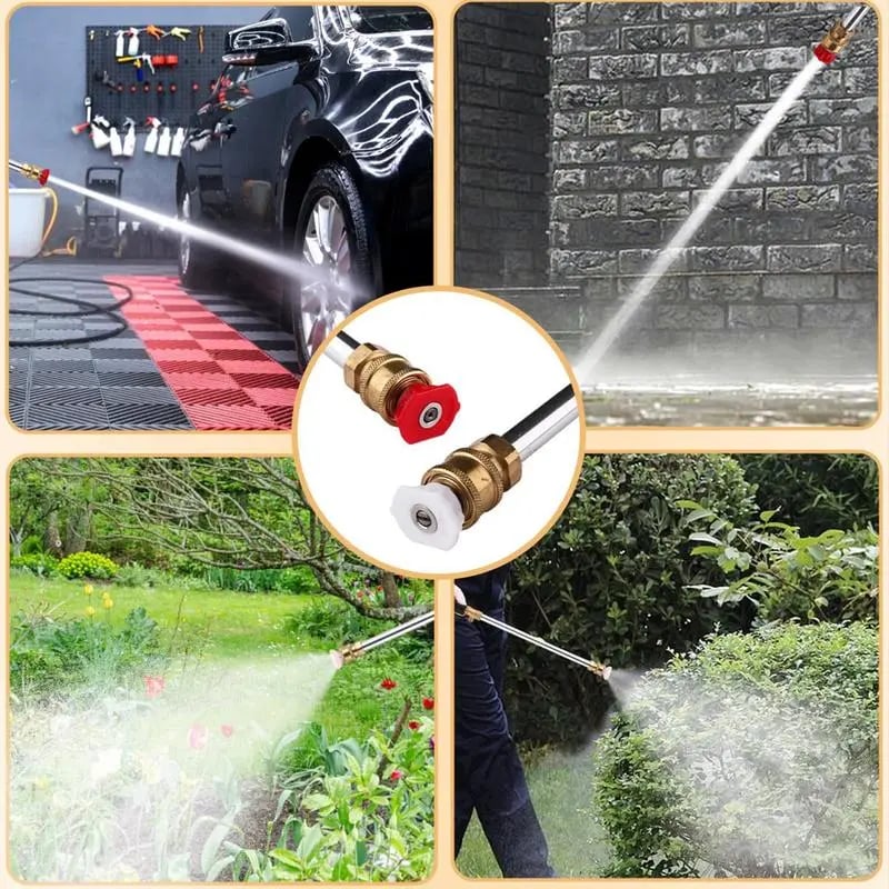 🔥LAST DAY 55% OFF - Jet Nozzle Power Washer for Garden Hose
