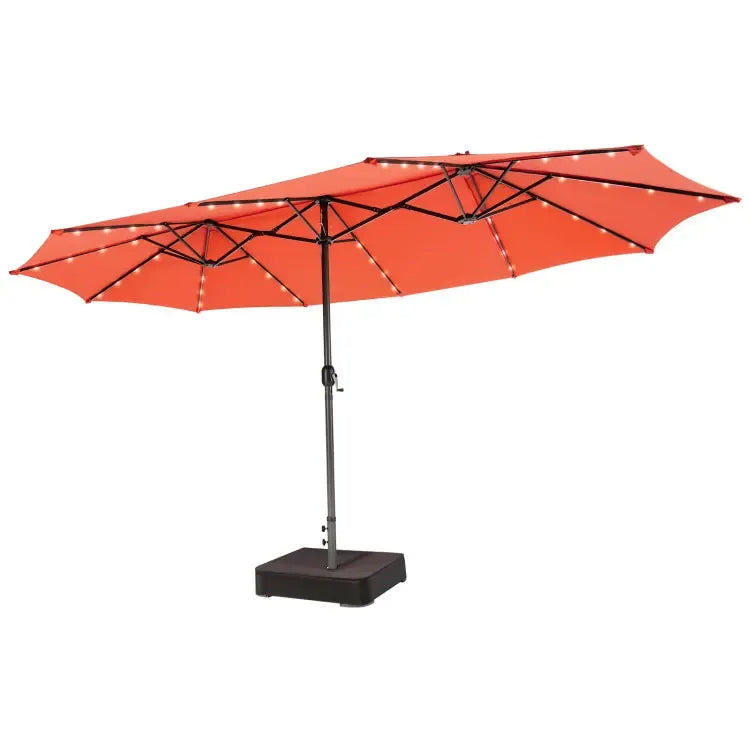 Large Heavy-Duty Patio Umbrella with Base