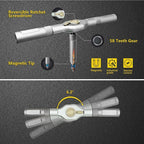 【SummerVibes】24-in-1 Multi-Purpose Magnetic Ratchet Screwdriver & Wrench Set