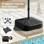 Large Heavy-Duty Patio Umbrella with Base