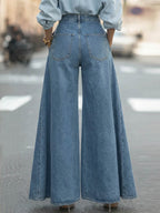 Women's High-waisted Loose-fit Wide-leg Jeans