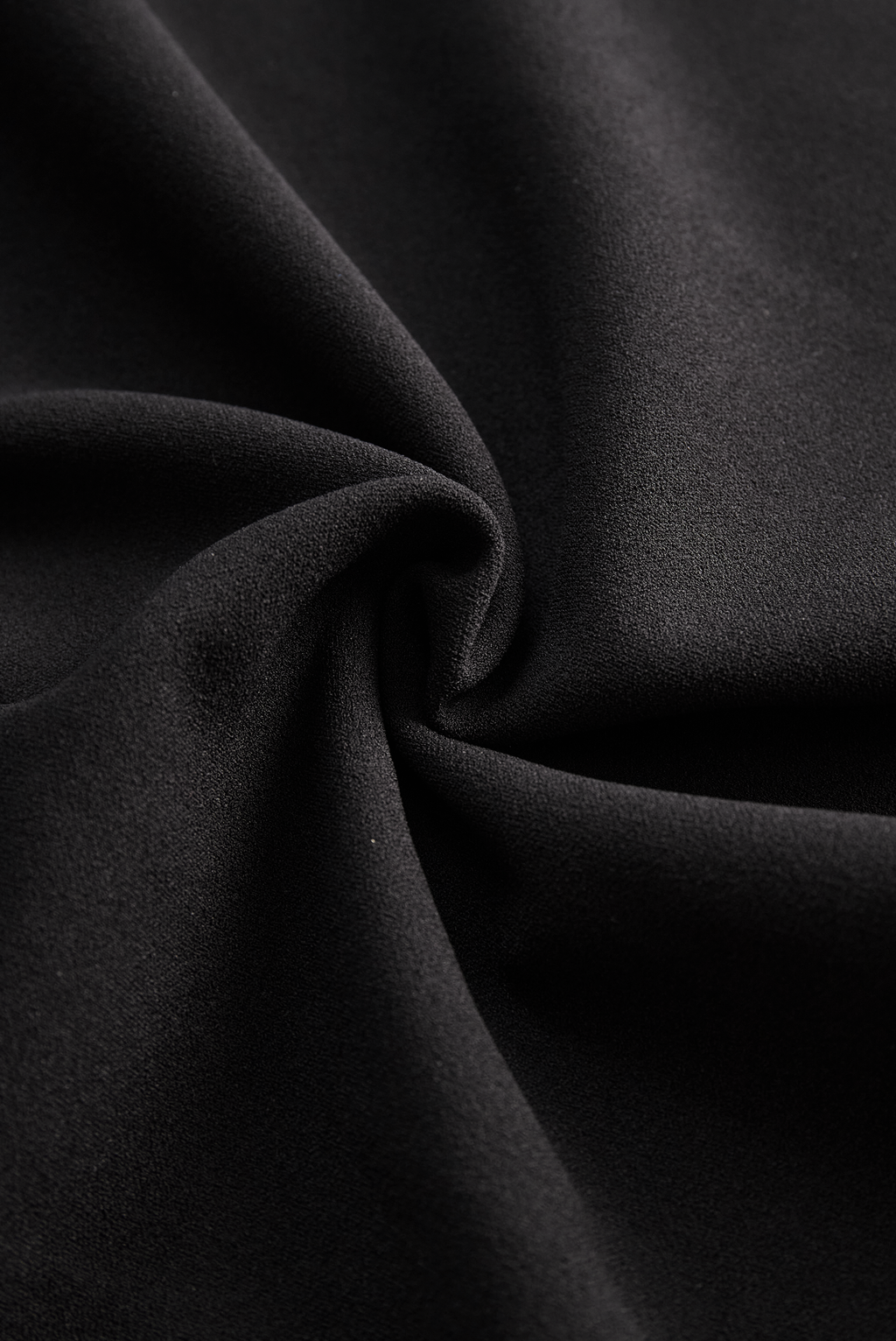 Refined Black Belted Sheath Dress with Mandarin Collar