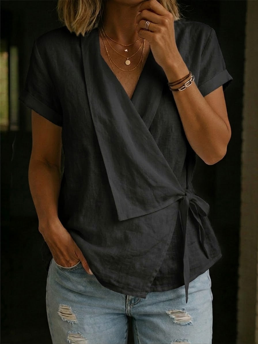 Casual Linen And Cotton Tops