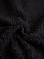 【24-hour shipping out】Black Contrast Pink Knitted Jacket And Skirt Set