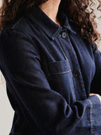 Vintage Casual Wearable Women's Long Denim Jacket