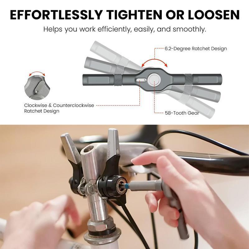 【SummerVibes】24-in-1 Multi-Purpose Magnetic Ratchet Screwdriver & Wrench Set