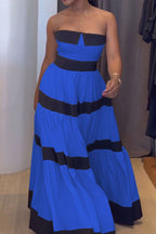 Women's Elegant Contrasting Off-shoulder Dress
