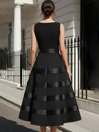 Sleeveless Tiered Maxi Dress With Defined Waist
