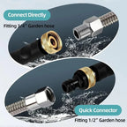 🔥LAST DAY 55% OFF - Jet Nozzle Power Washer for Garden Hose
