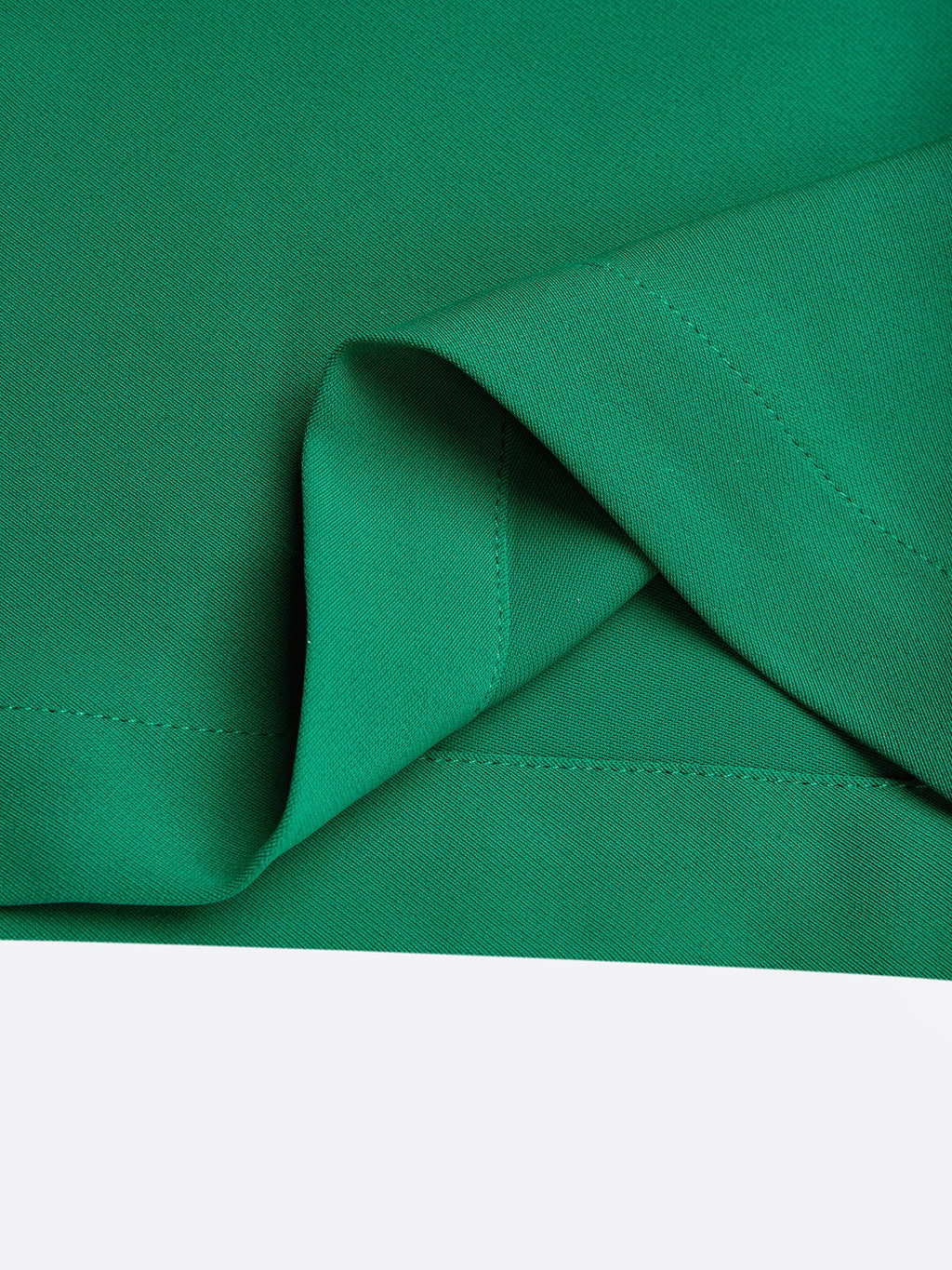 Women Green Ruched Cowl Neck Cap Sleeve Dressy Jumpsuit
