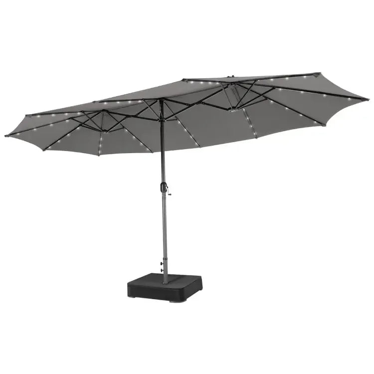 Large Heavy-Duty Patio Umbrella with Base