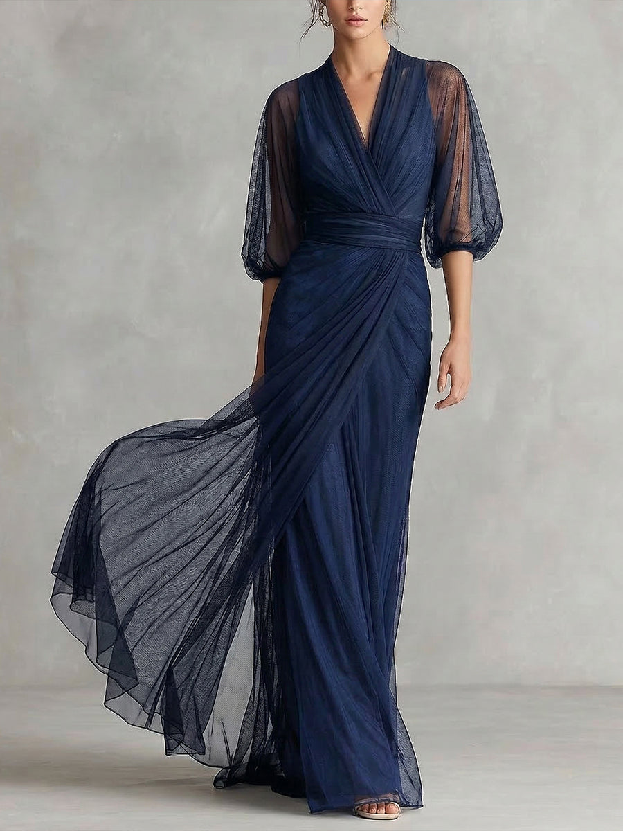 Fashionable Mesh Maxi Dress