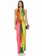 The Sunset Halter Maxi Dress