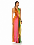 The Sunset Halter Maxi Dress
