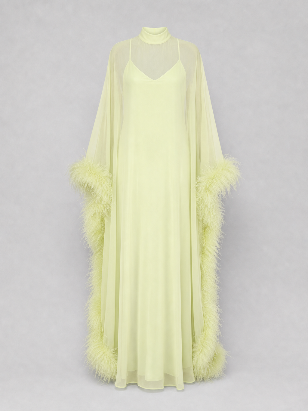 The Feather Chiffon Gown