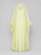 The Feather Chiffon Gown
