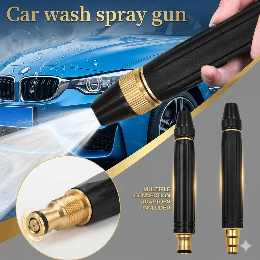 🚀 Ultra-High Pressure Hose Nozzle: Ultra High Pressure Hose Nozzle - Power Washer Jet for Car & Home Cleaning-EV